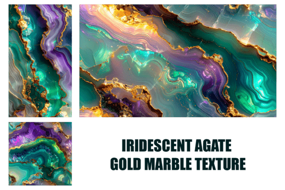 Download Iridescent Agate Gold Marble Texture - Premium Resources